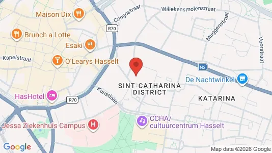 Apartments for rent i Hasselt - kort over placeringen