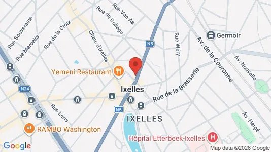 Apartments for rent i Brussels Elsene - kort over placeringen