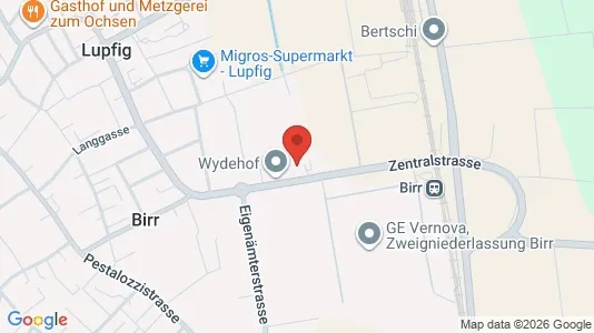 Apartments for rent i Brugg - kort over placeringen
