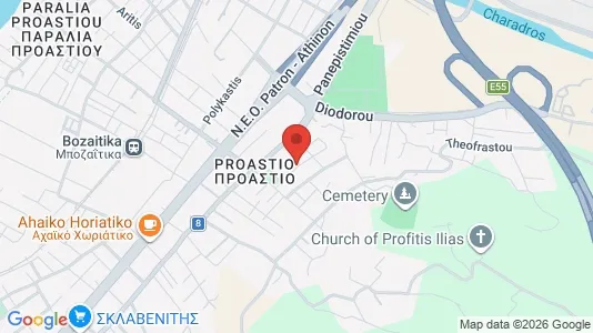 Apartments for rent i Patras - kort over placeringen