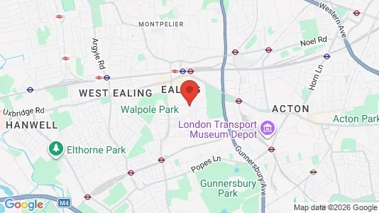 Apartments for rent i London W5 - kort over placeringen