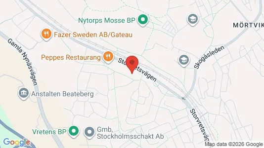 Rooms for rent i Huddinge - kort over placeringen