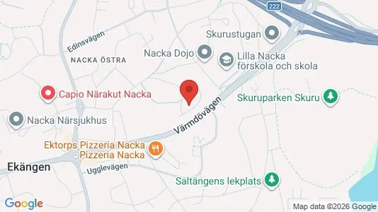 Apartments for rent i Nacka - kort over placeringen