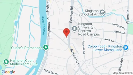 Rooms for rent i Kingston upon Thames - Surrey - kort over placeringen
