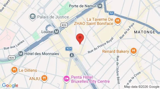 Apartments for rent i Brussels Elsene - kort over placeringen