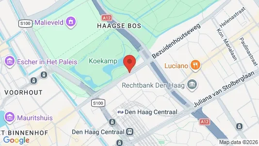 Apartments for rent i The Hague Haagse Hout - kort over placeringen