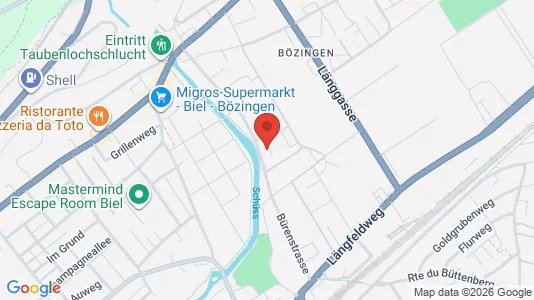 Apartments for rent i Biel - kort over placeringen