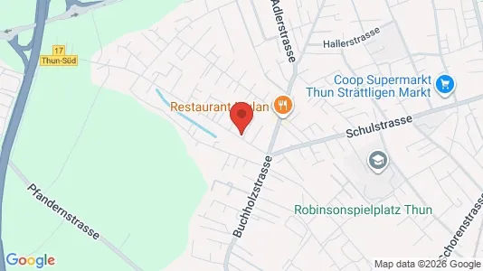 Apartments for rent i Thun - kort over placeringen