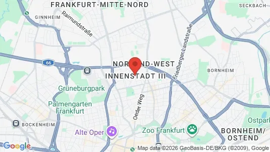Apartments for rent i Frankfurt Innenstadt III - kort over placeringen