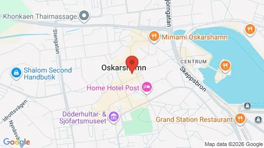 Apartments for rent i Oskarshamn - kort over placeringen
