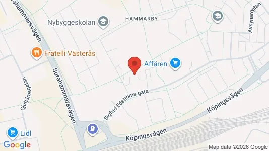 Apartments for rent i Västerås - kort over placeringen