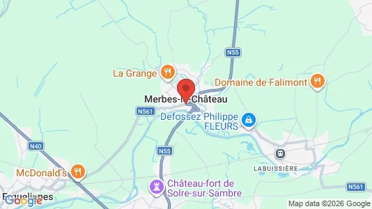 Houses for rent i Merbes-le-Château - kort over placeringen