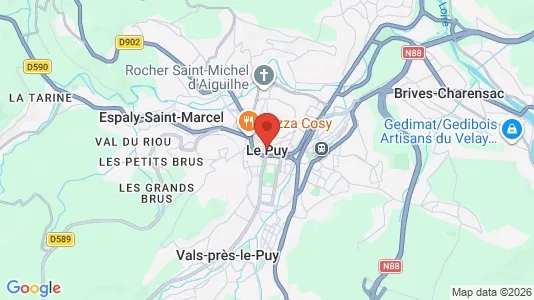 Houses for rent i Le Puy-en-Velay - kort over placeringen