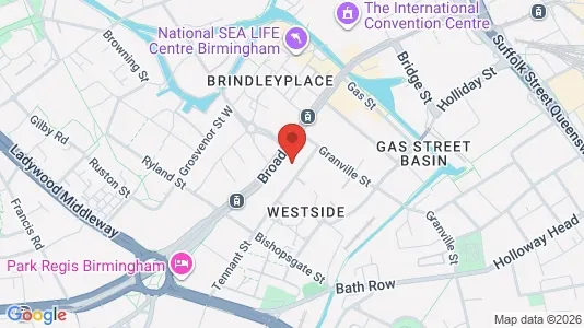 Apartments for rent i Birmingham - West Midlands - kort over placeringen