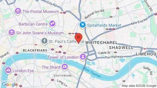 Apartments for rent i London EC3A - kort over placeringen