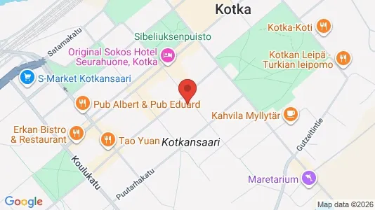 Apartments for rent i Kotka - kort over placeringen
