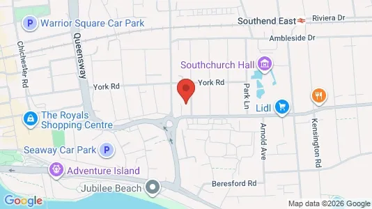 Apartments for rent i Southend-on-Sea - Essex - kort over placeringen