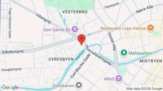 Apartments for rent i Aarhus C - kort over placeringen