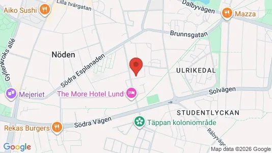Apartments for rent i Lund - kort over placeringen