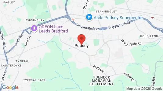 Apartments for rent i Pudsey - West Yorkshire - kort over placeringen