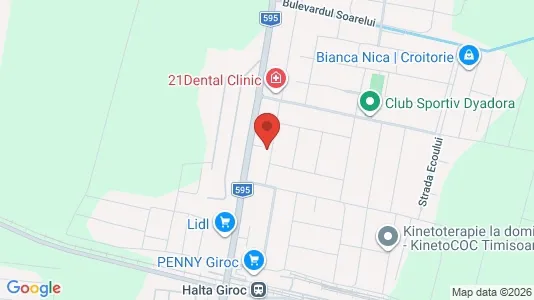 Apartments for rent i Giroc - kort over placeringen