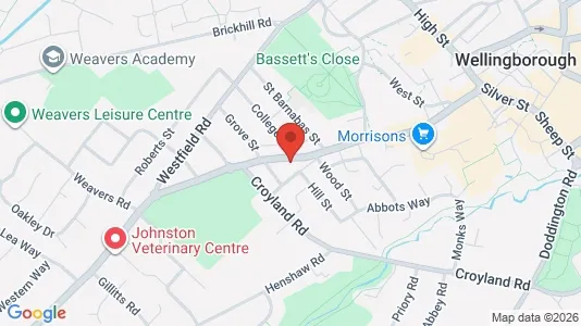 Apartments for rent i Wellingborough - Northamptonshire - kort over placeringen