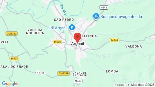 Houses for rent i Arganil - kort over placeringen