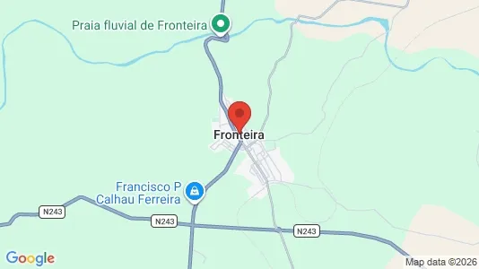 Apartments for rent i Fronteira - kort over placeringen