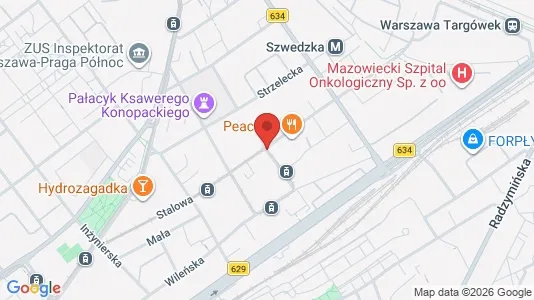 Apartments for rent i Warszawa Praga-Północ - kort over placeringen