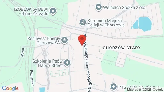 Apartments for rent i Chorzów - kort over placeringen