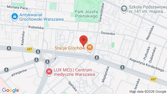Apartments for rent i Warszawa Praga-Południe - kort over placeringen