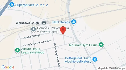 Apartments for rent i Warszawa Ursus - kort over placeringen