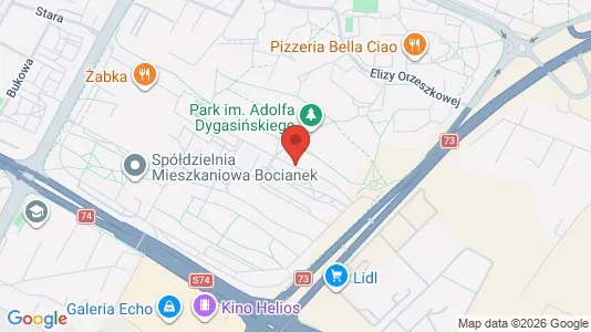 Apartments for rent i Kielce - kort over placeringen