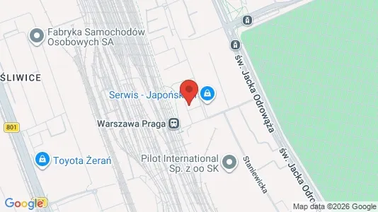 Apartments for rent i Warszawa Targówek - kort over placeringen