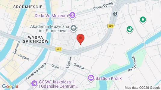 Apartments for rent i Gdańsk - kort over placeringen