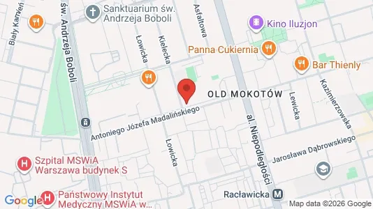 Apartments for rent i Warszawa Mokotów - kort over placeringen