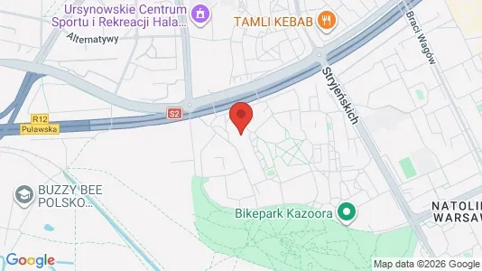 Apartments for rent i Warszawa Ursynów - kort over placeringen