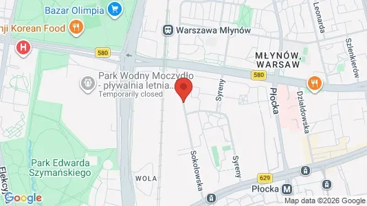 Apartments for rent i Warszawa Wola - kort over placeringen