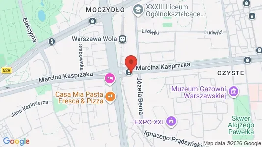 Apartments for rent i Warszawa Wola - kort over placeringen