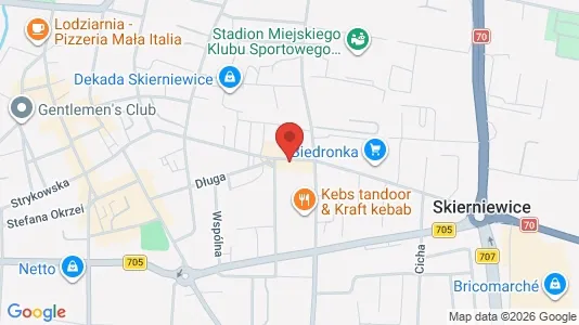 Apartments for rent i Skierniewice - kort over placeringen