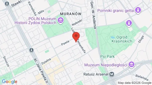 Apartments for rent i Warszawa Śródmieście - kort over placeringen