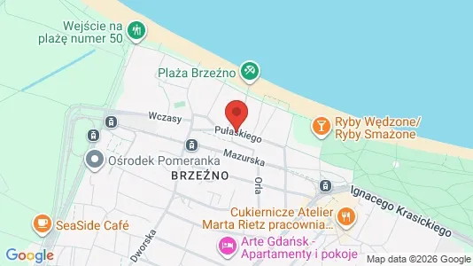 Apartments for rent i Gdańsk - kort over placeringen