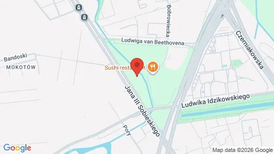Apartments for rent i Warszawa Mokotów - kort over placeringen