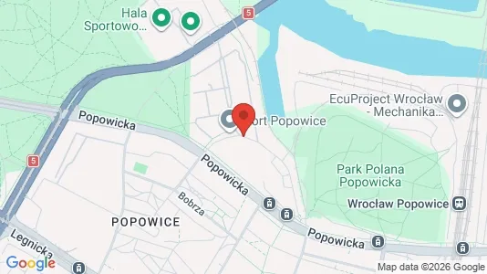 Apartments for rent i Wrocław - kort over placeringen