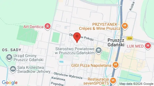 Apartments for rent i Gdański - kort over placeringen