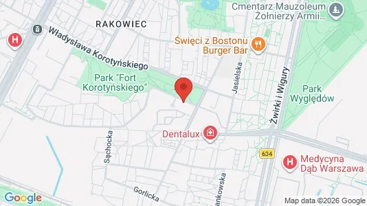 Apartments for rent i Warszawa Ochota - kort over placeringen