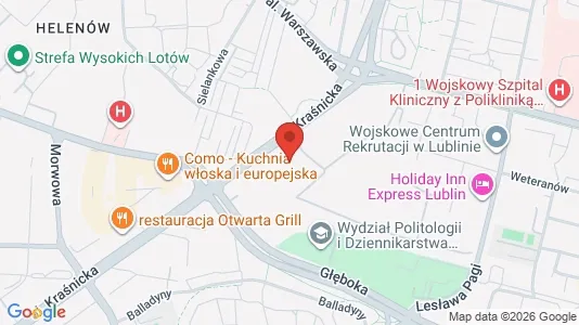 Apartments for rent i Lublin - kort over placeringen