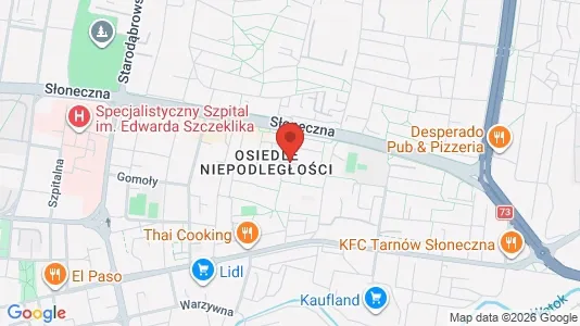 Apartments for rent i Tarnów - kort over placeringen