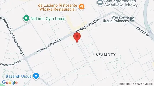 Apartments for rent i Warszawa Ursus - kort over placeringen
