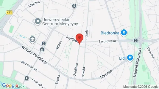 Apartments for rent i Poznań - kort over placeringen